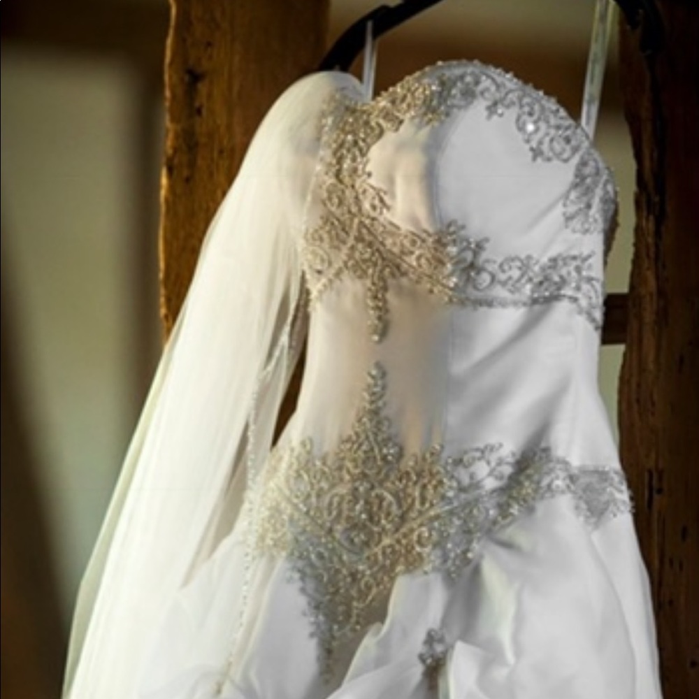 Swarovski Crystal Wedding Dress Private Label by G - Picture 4 of 12